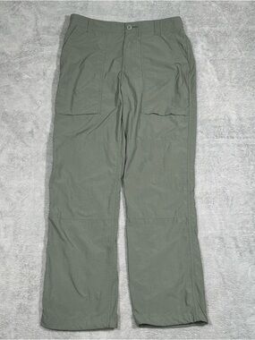 REI Co Op Trail Pants Mens 32x30 Green Nylon Hiking Lightweight Outdoor Gorpcore